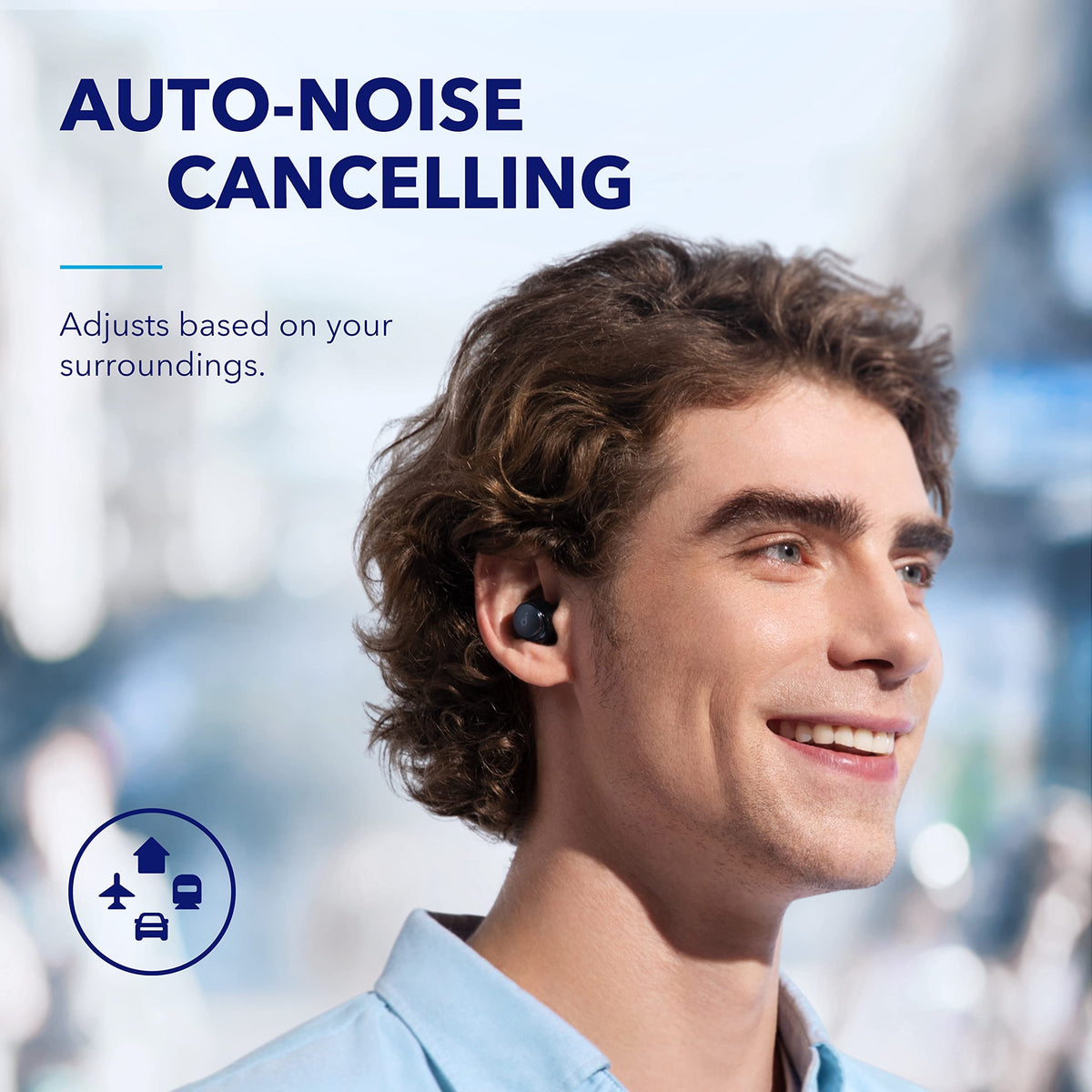 soundcore by Anker Space A40 Auto-Adjustable Active Noise Cancelling Wireless Earbuds, Reduce Noise by Up to 98%, 50H Playtime, Hi-Res Sound, Comfortable Fit, App Customization, Wireless Charge 🍁 All In One Marketplace Canada