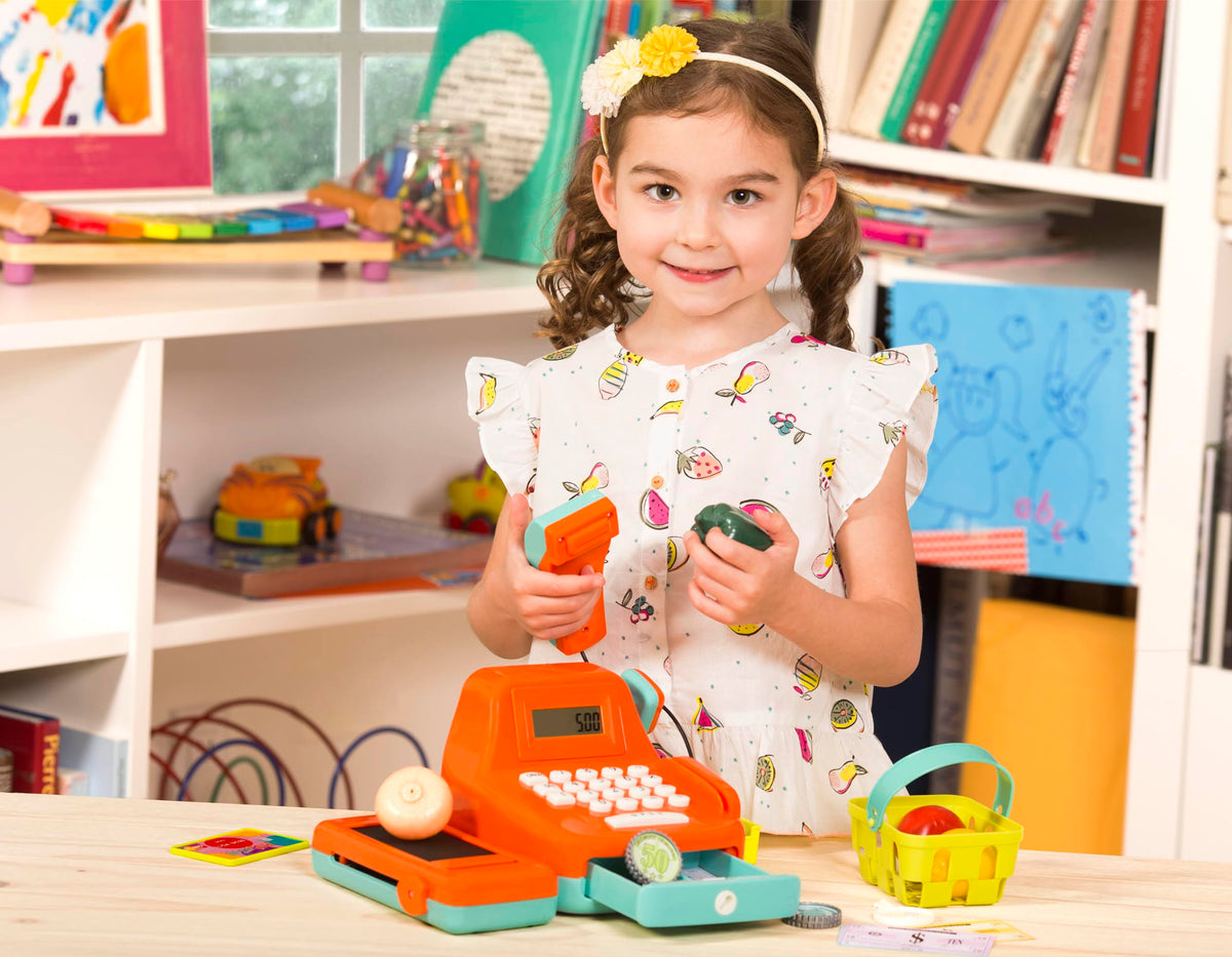 Battat Kids Cash Register with Scanner & Sounds, 26-Piece Set, 26 Pieces 🍁 All In One Marketplace Canada