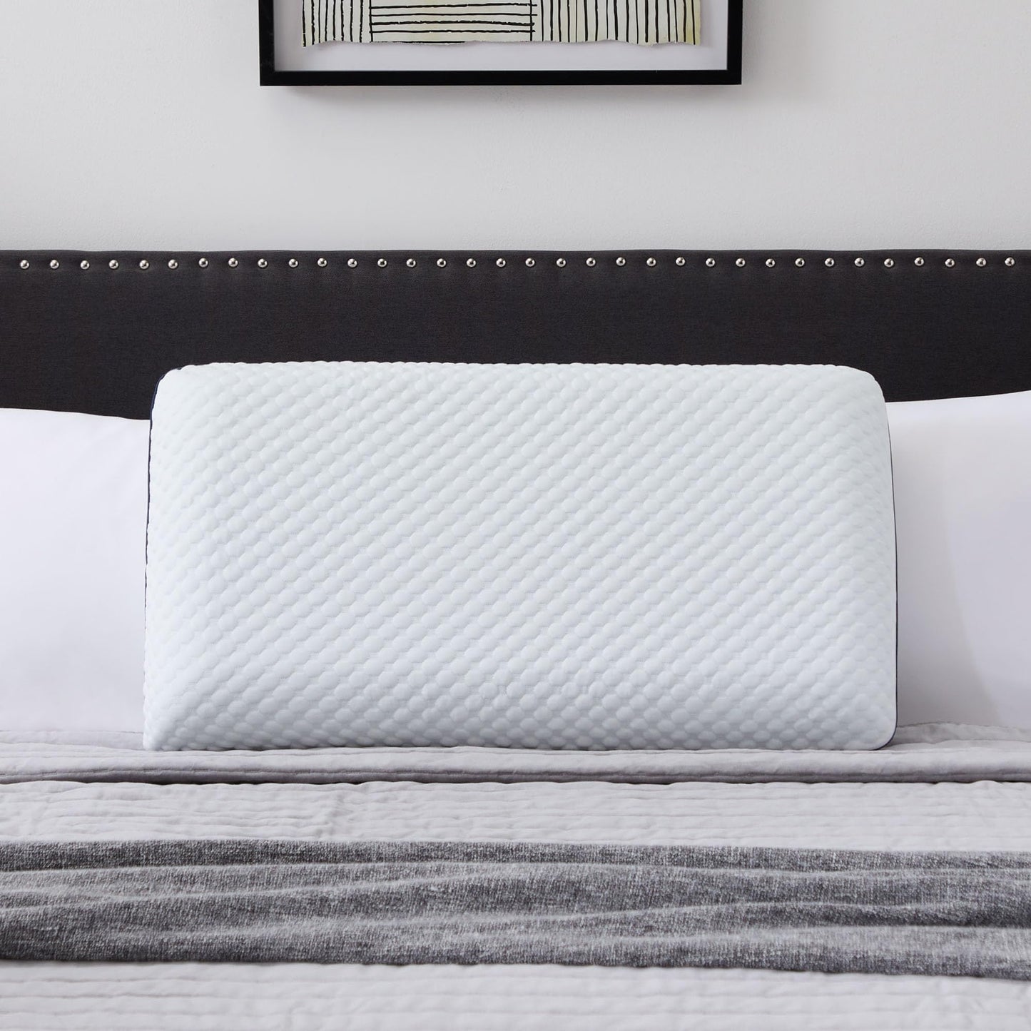WEEKENDER Ventilated Gel Memory Foam Pillow - Washable Cover , White, Standard (Pack of 1) 🍁 All In One Marketplace Canada