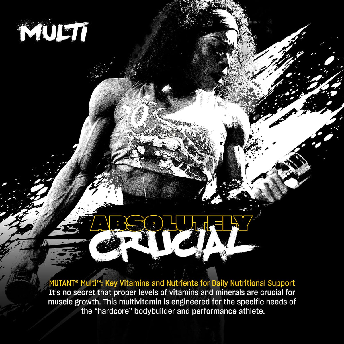 MUTANT Multi Vitamins - Men's Multivitamin for Hardcore Athletes & Body Builders, Supports Muscle Function, Energy Metabolism, Immune Health with 70 Vitamins Minerals Antioxidants (60 Caplets, CA) 🍁 All In One Marketplace Canada