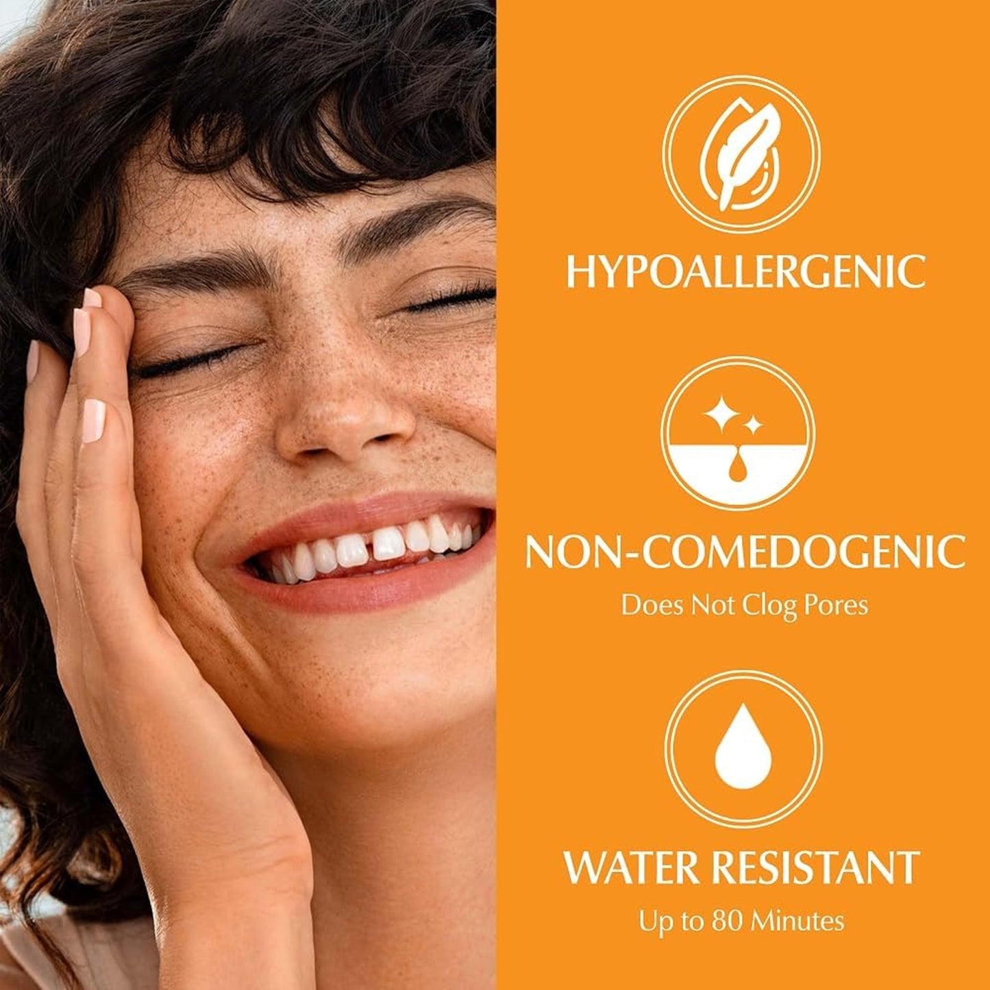 Eucerin Sun Complete Hydration Sunscreen, Daily Face Sunscreen SPF 50 with Hyaluronic Acid and Antioxidants, Hypoallergenic Body SPF 50 Lotion with UVA-UVB Sun Protection, Fragrance Free & Water-Resistant, Suitable for Sensitive Skin, 150 ml Tube