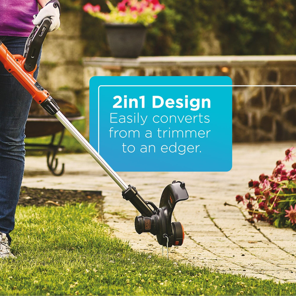 BLACK+DECKER 40V MAX String Trimmer and Edger Kit, Cordless, 13 inch, 2-in-1, Battery and Charger Included (LST140C) 🍁 All In One Marketplace Canada