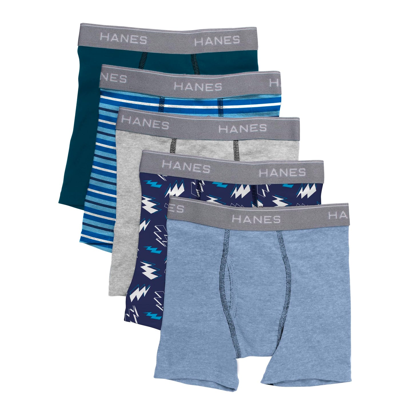 Hanes boys 5 Pack Breathable Boxer Briefs, Assorted, Large US 🍁 All In One Marketplace Canada