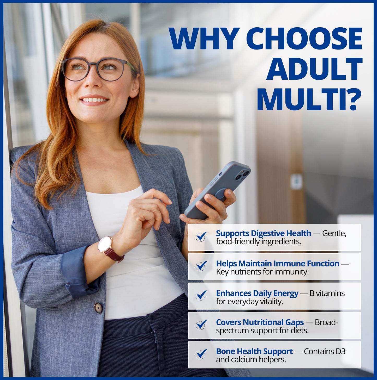 CanPrev Adult Multi, 60 V-Caps 30-Day Supply - Non-GMO and Gluten-Free - High-Potency Multivitamin and Multi-Mineral Formula - Iron-Free - Easy to Digest - Complete Daily Vitamins and Minerals 🍁 All In One Marketplace Canada