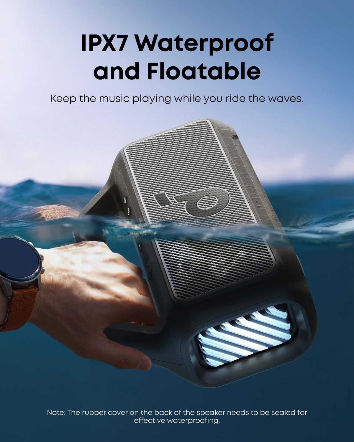 soundcore Boom 2 Outdoor Speaker, 80W, Subwoofer, BassUp 2.0, 24H Playtime, IPX7 Waterproof, Floatable, RGB Lights, USB-C, Custom EQ, Bluetooth 6.0, Portable, Camping, Beach, and Backyard-Black 🍁 All In One Marketplace Canada