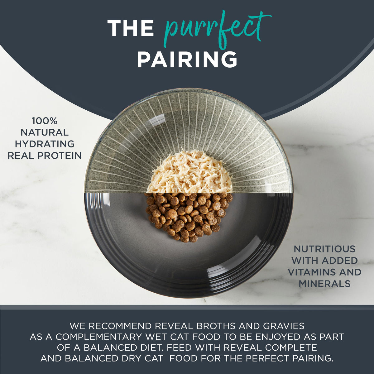 Reveal Natural Wet Cat Food in Broth, Limited Ingredient Grain Free Canned Cat Food, Protein with No Artificial Additives, Fish & Chicken Variety in Broth (12 x 2.47 oz Cans) 🍁 All In One Marketplace Canada