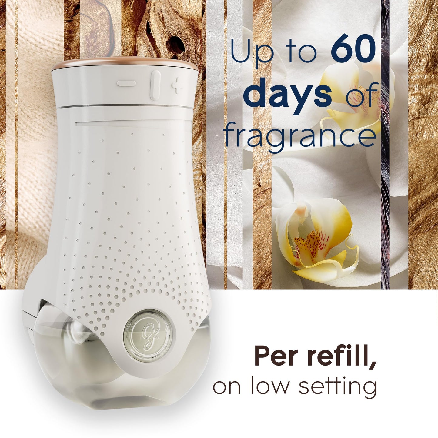 Glade PlugIns Air Freshener Refill Oil Kit, Long Lasting Scented Plug In with Essential Oils for Home, Bathroom & Kitchens, Delicate Vanilla Embrace, 2 Warmers + 6 Refills 🍁 All In One Marketplace Canada