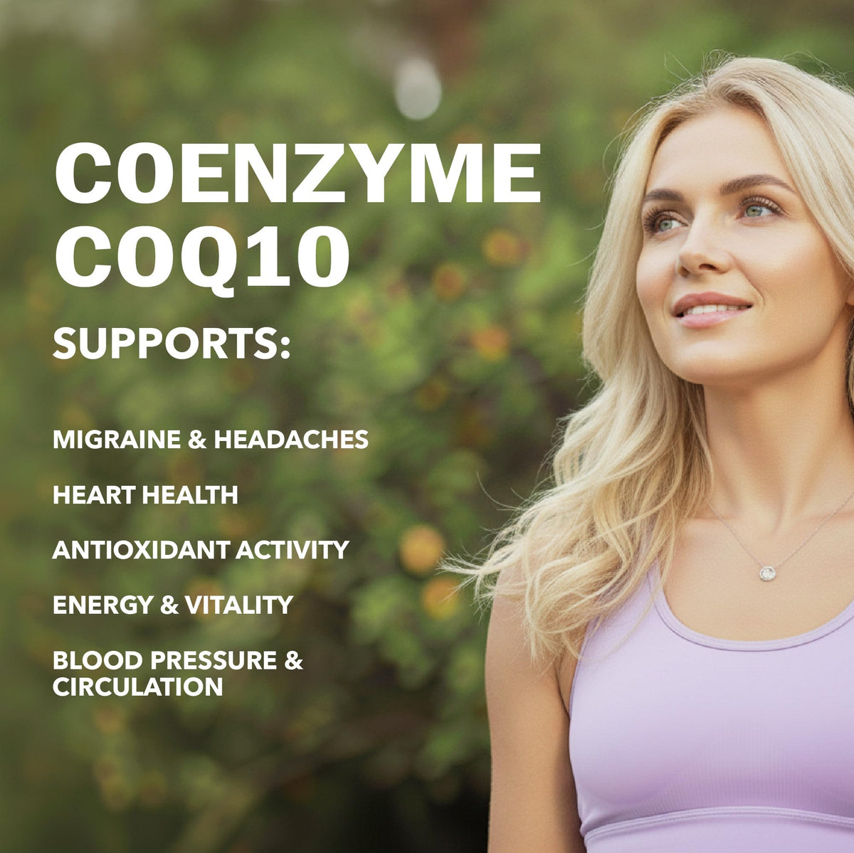 CoQ10 Supplement | Ultra Strength 400MG Per Daily Dose | Migraine, Headache & Heart Health Support | Coenzyme Q10 to Reduce Migraine Frequency & Support Cardiovascular Health | Made in Canada & Non-GMO | 30 Day Supply | 60 Ct