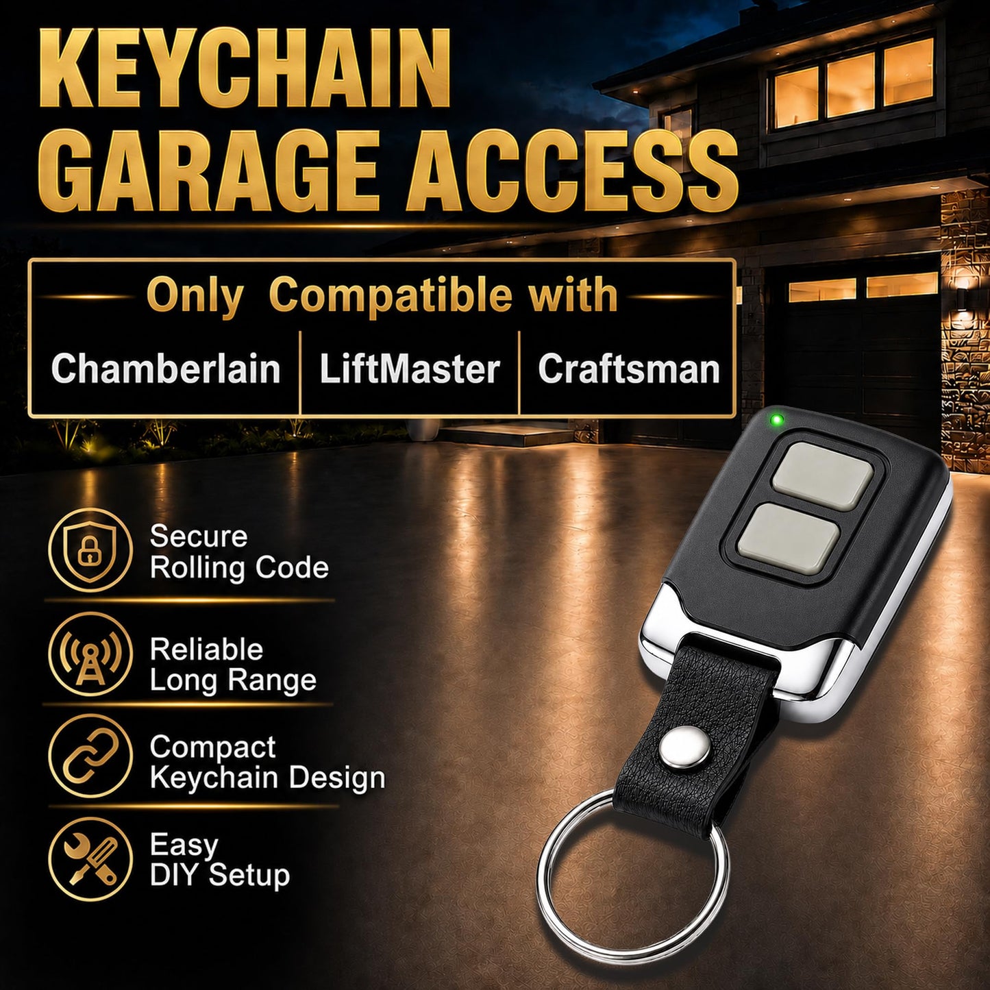 2 for Chamberlain LiftMaster Craftsman Garage Door Opener Remote 893LM 893Max 891LM 971LM 973LM 371LM 373LM Universal 🍁 All In One Marketplace Canada