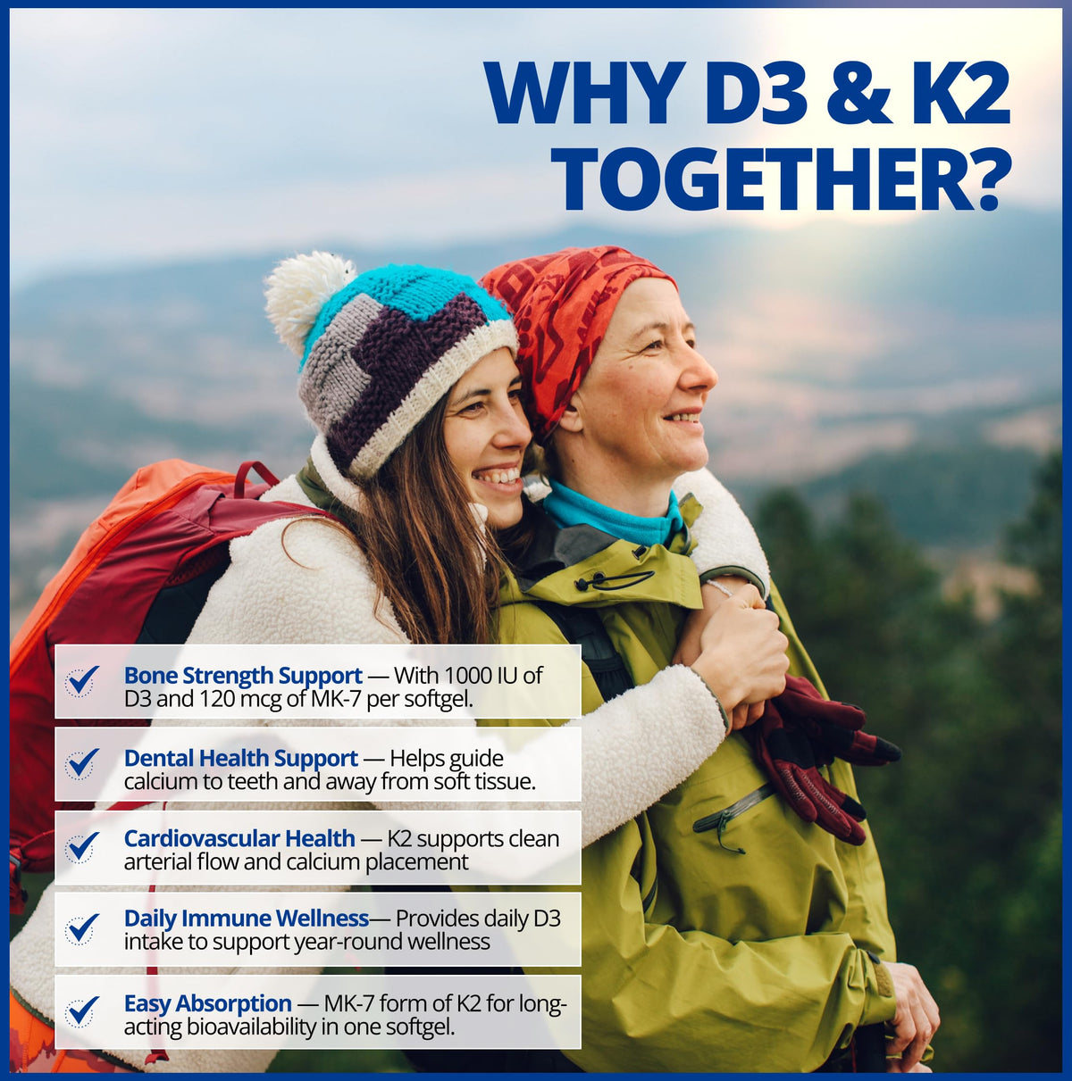 CanPrev - D3 & K2 Vitamin Supplement 240 Softgels 240-Day Supply, K2 MK7 Cholecalciferol Vitamin D3 Supplement, Organic Coconut Oil for Improved Absorption - Helps Build & Maintain Teeth & Bone Health 🍁 All In One Marketplace Canada