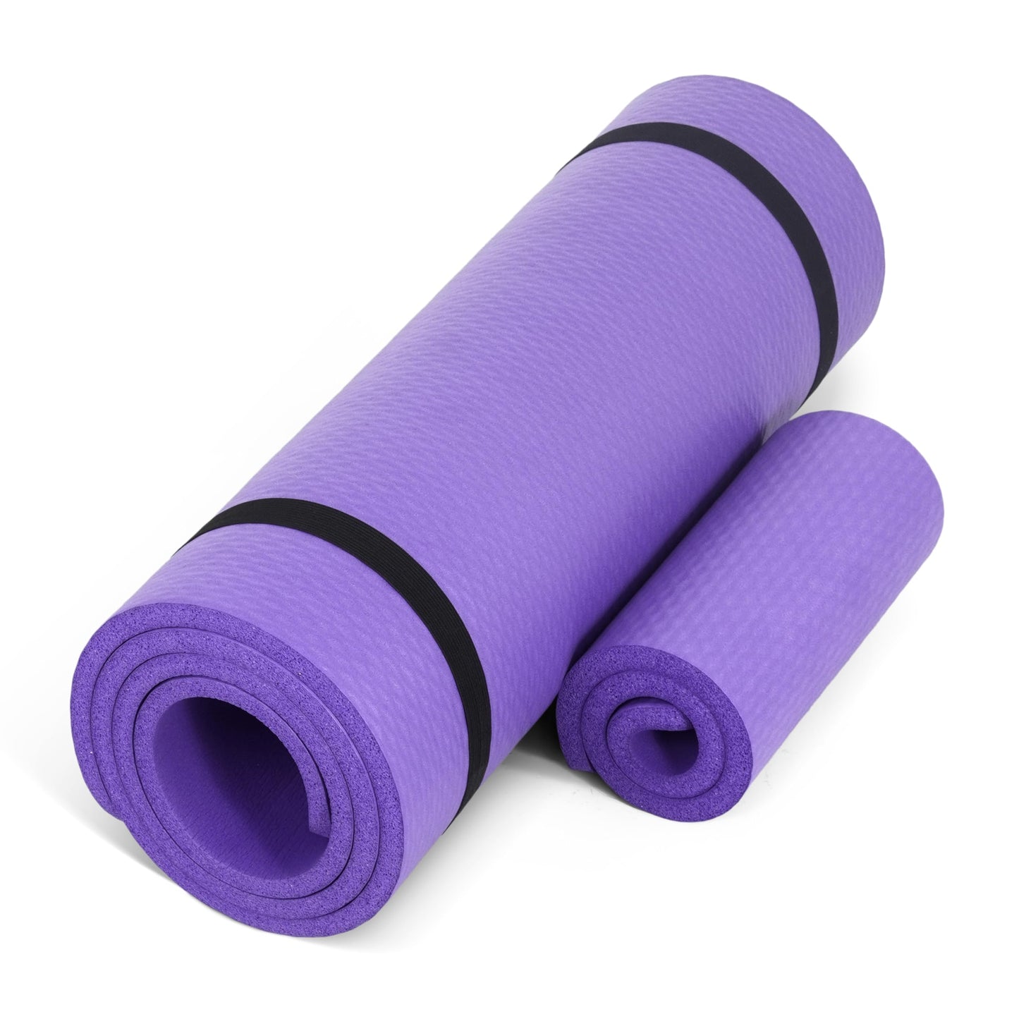 CAP Barbell High Density Exercise Yoga Mat with strap and Knee Pad 71"x24"x1/2" PURPLE 🍁 All In One Marketplace Canada