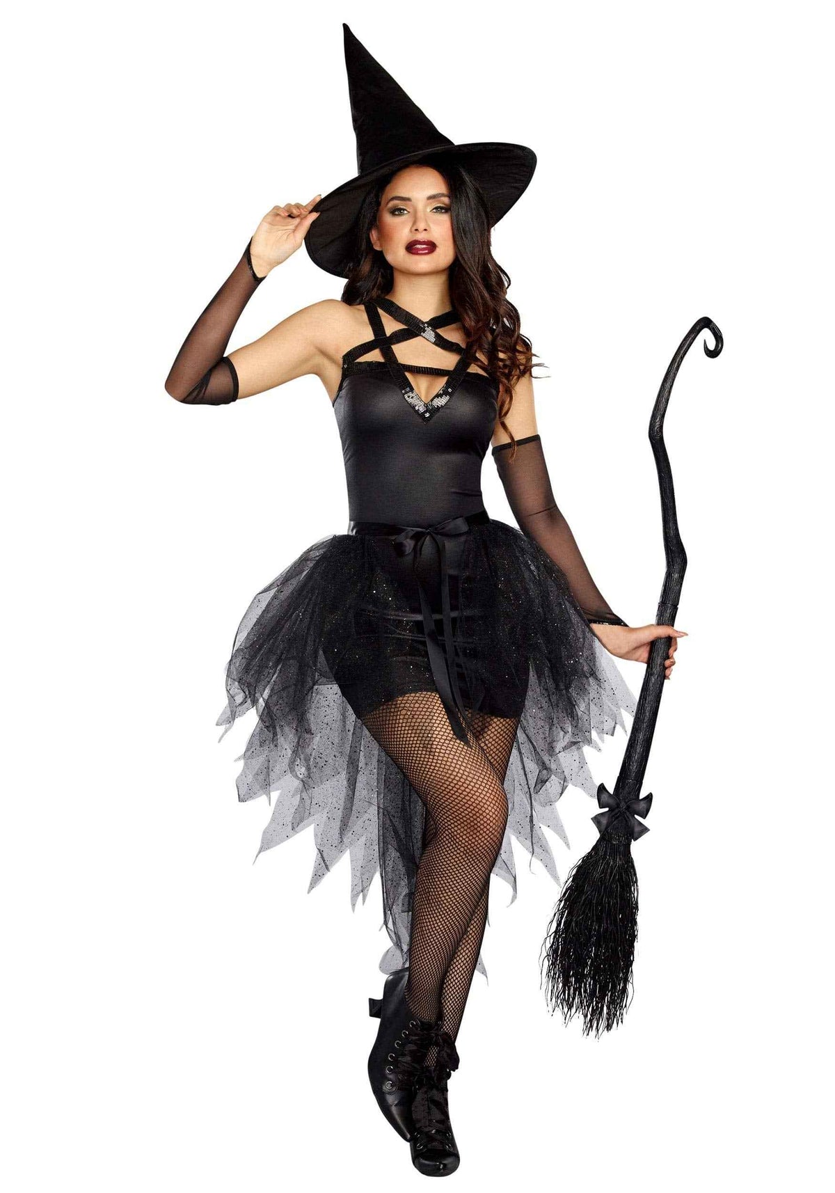 Dreamgirl Adult Sexy Witch Costume, Womens Wicked Witch Halloween Costume X-Large