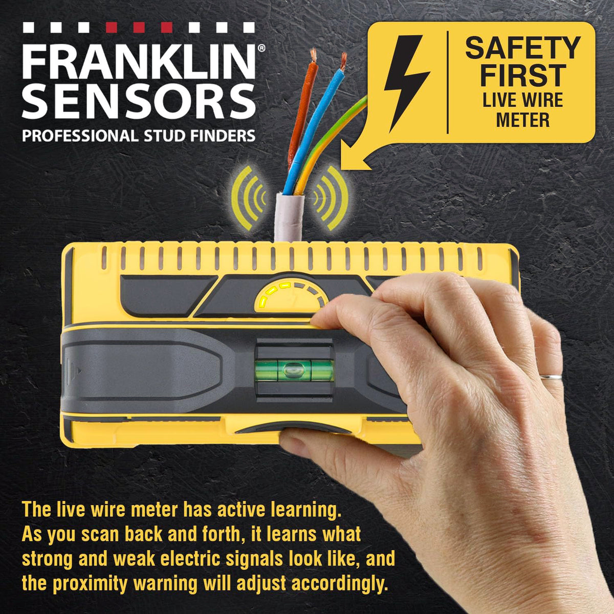 Franklin Sensors ProSensor M210 Stud Finder with 13-Sensors, Wood & Metal Stud Detector/Wall Scanner, Live Wire Detection 🍁 All In One Marketplace Canada