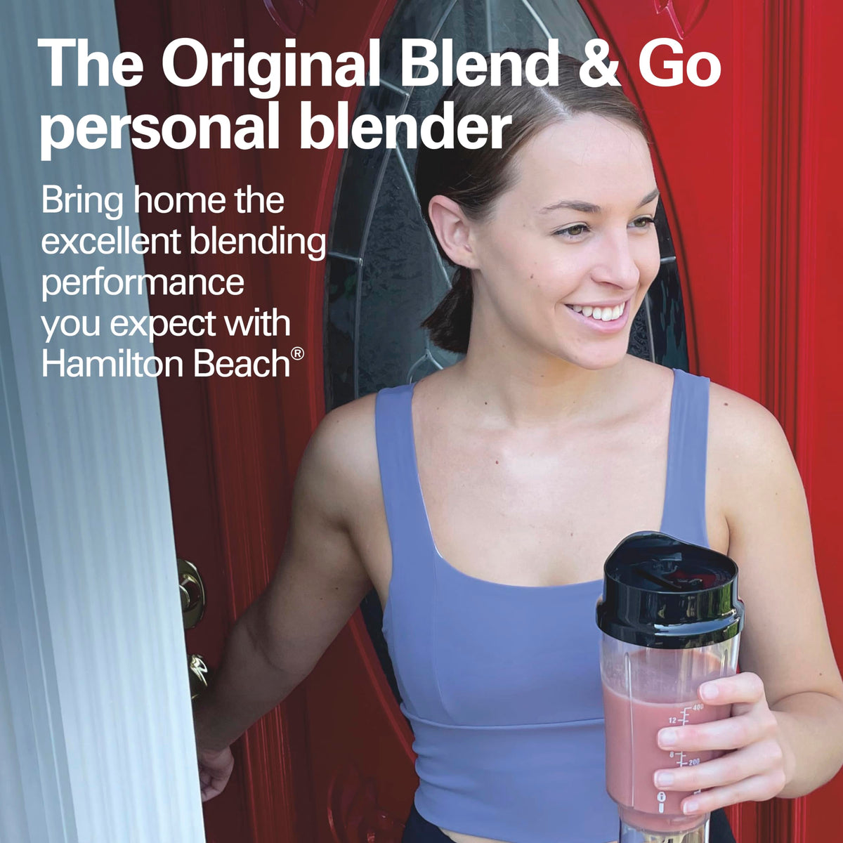 Hamilton Beach Personal Blender for Shakes and Smoothies with 14 Oz Travel Cup and Lid, Black (51101BC) 🍁 All In One Marketplace Canada