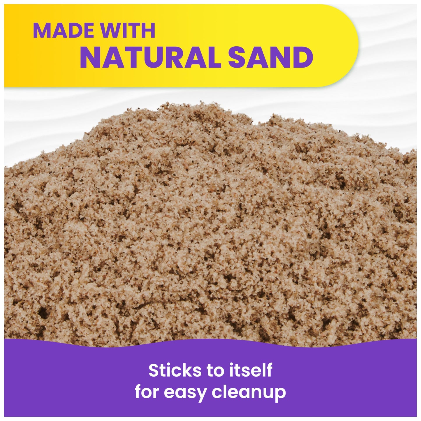 Kinetic Sand, 3lbs Beach Play Sand, Moldable Sensory Toys for Kids, Resealable Bag (Packaging May Vary), for Ages 3 and up 🍁 All In One Marketplace Canada