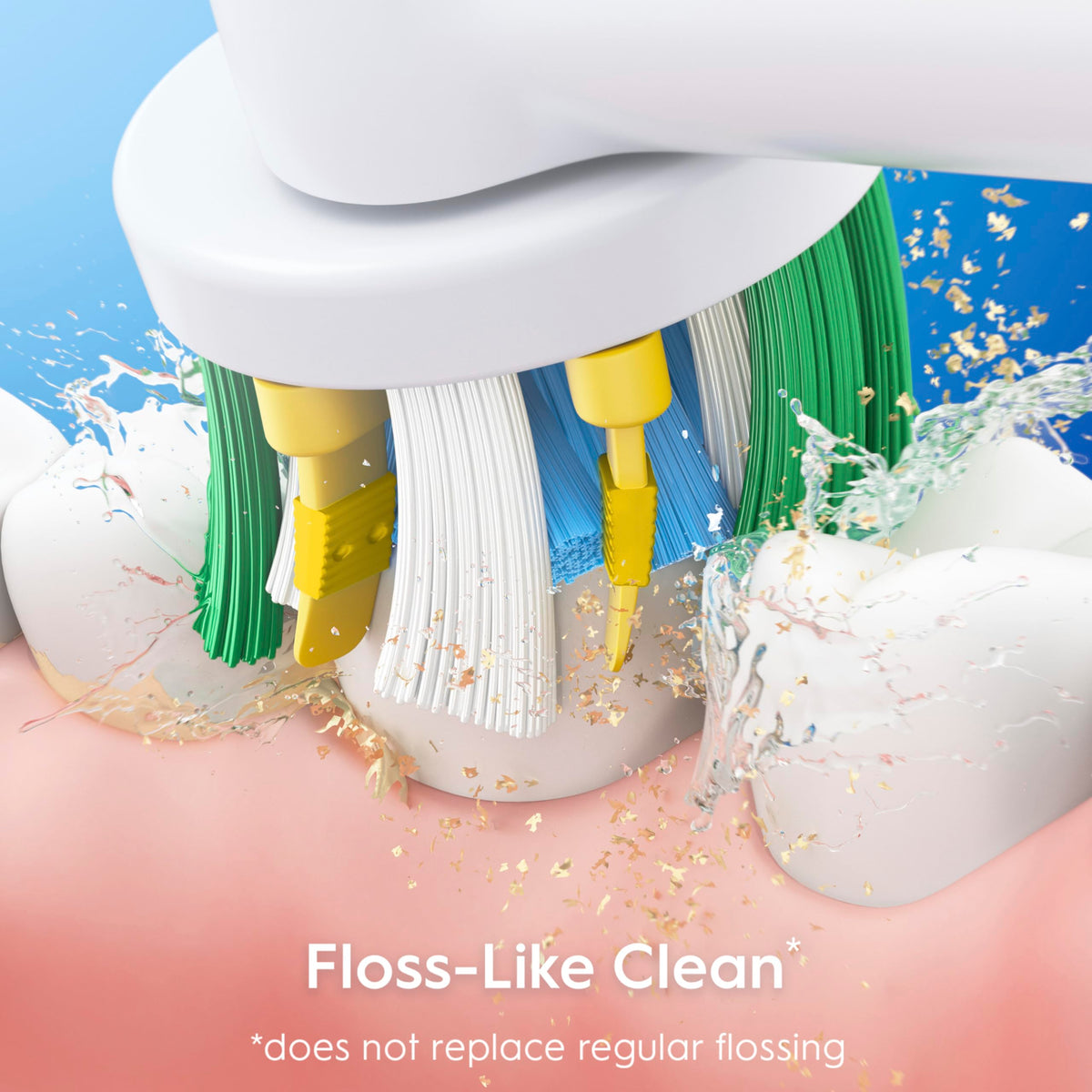 Oral-B FlossAction XFilaments Electric Toothbrush Replacement Brush Heads Refill, white (3 count) 🍁 All In One Marketplace Canada