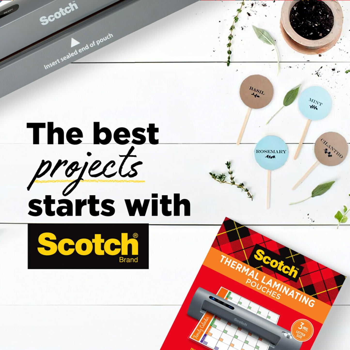 Scotch Thermal Laminator, 2 Roller System for a Professional Finish, Use for Home, Office or School, Suitable for use with Photos (TL901X) 🍁 All In One Marketplace Canada