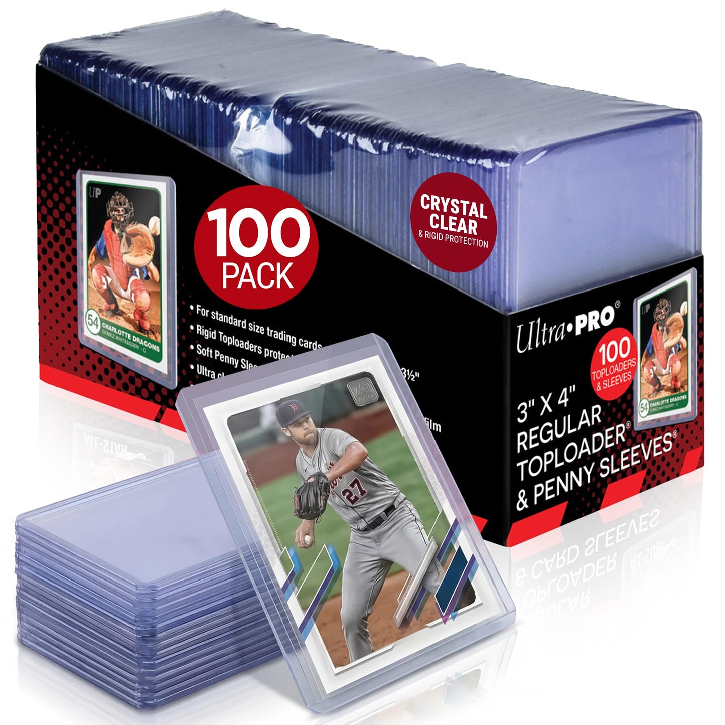 Ultra PRO 3" x 4" Clear Regular Toploaders and Soft Sleeves Bundle (100ct) for Standard Size Cards 🍁 All In One Marketplace Canada