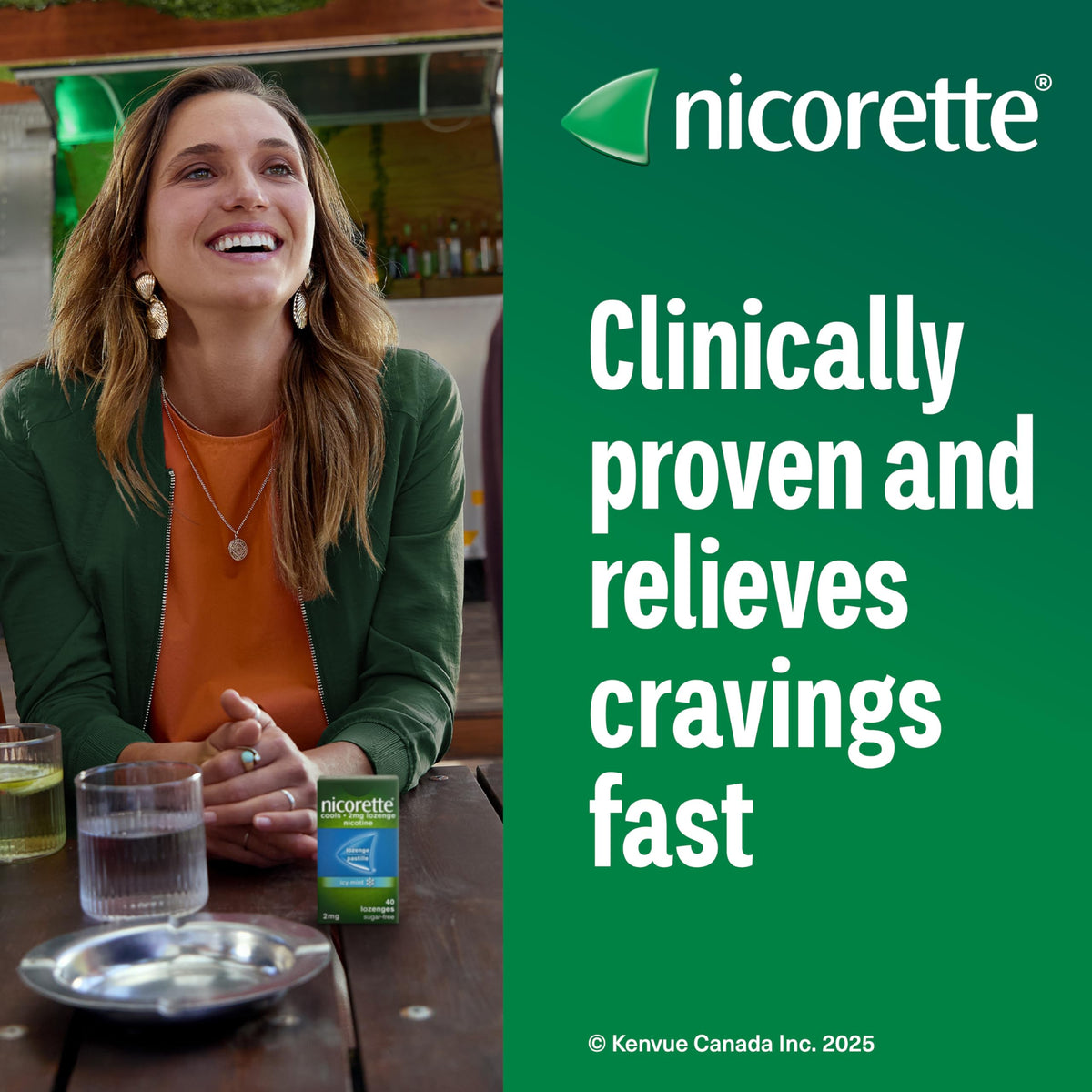 Nicorette 2mg Nicotine Lozenges Fruit, Quit Smoking Aid, 160 Count 🍁 All In One Marketplace Canada
