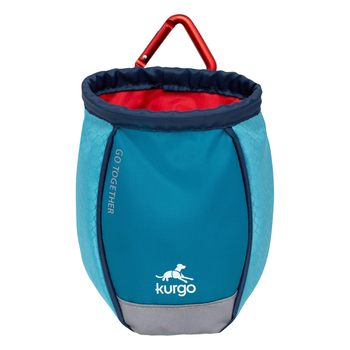 Kurgo Dog Training Treat Pouch Bag, Treat Bags for Dogs, Portable Pet Pocket Waist Clip Bag, Reflective Snack Bag for Pets, Includes Clip and Carabiner, Go Stuff-it Bag, Coastal Blue 🍁 All In One Marketplace Canada