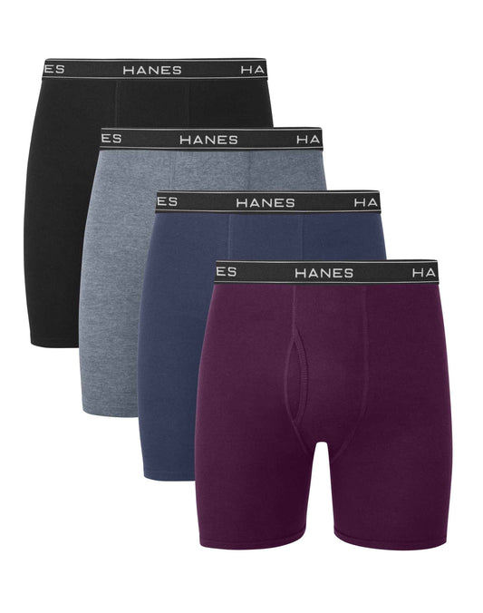 Hanes mens 4 Pack boxer briefs, Black/Grey, Large US 🍁 All In One Marketplace Canada