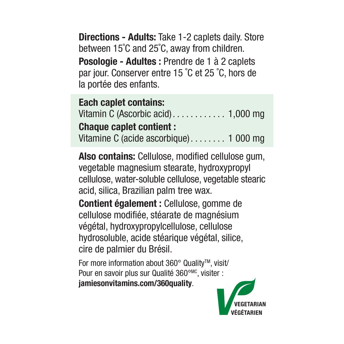 Jamieson Vitamin C 1,000 mg Caplets, Antioxidant Protection, Supports Immune Health, Strong Teeth and Bones. Vegetarian, Gluten-Free, 100 Caplets, Proudly Canadian 🍁 All In One Marketplace Canada
