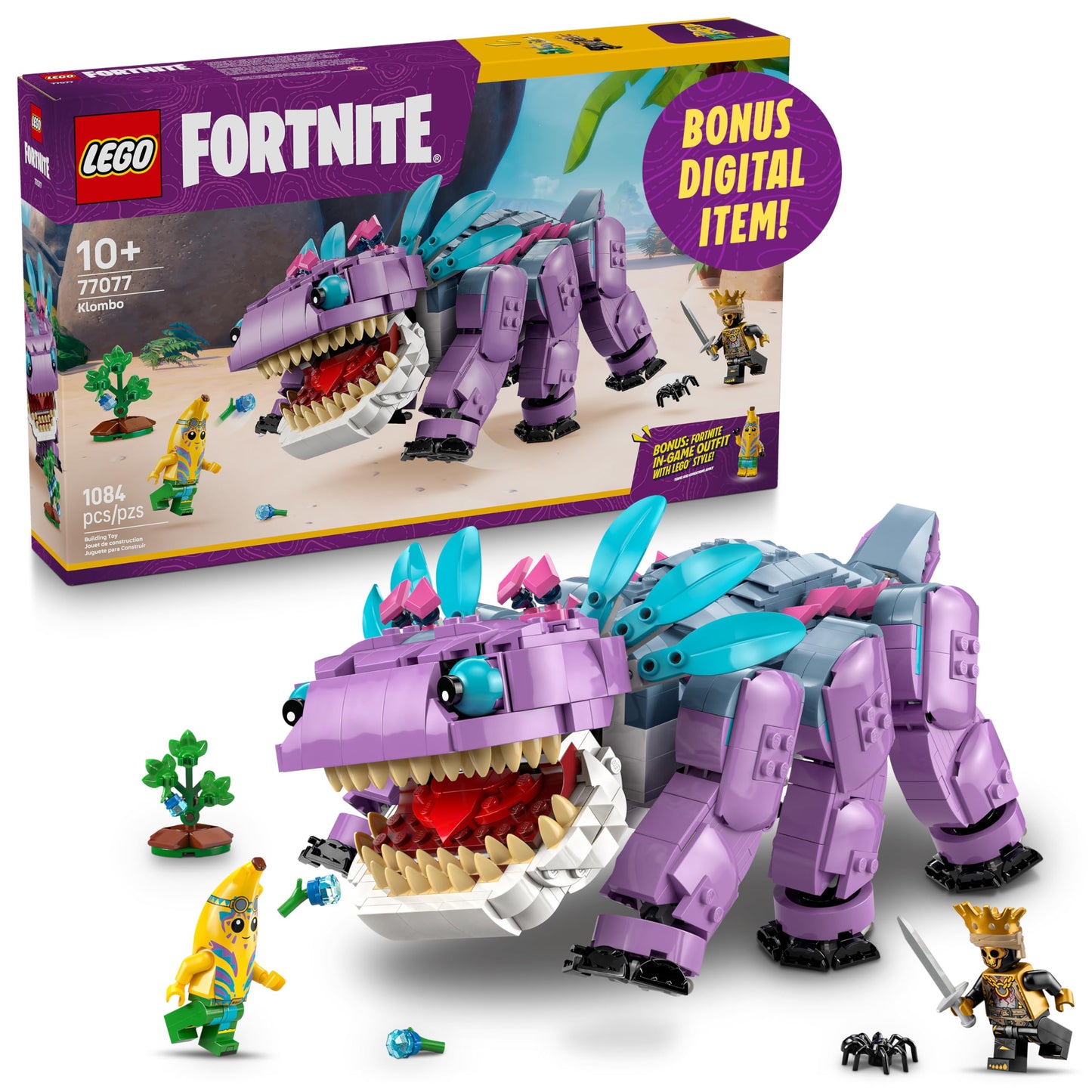 LEGO Fortnite Klombo Kids Toy - Fortnite Action Figure with Peely and Oro Minifigures - Pretend Play and Building Toy for Girls and Boys 10+ - Gift Idea for Birthdays and Gaming Fans - 77077 🍁 All In One Marketplace Canada