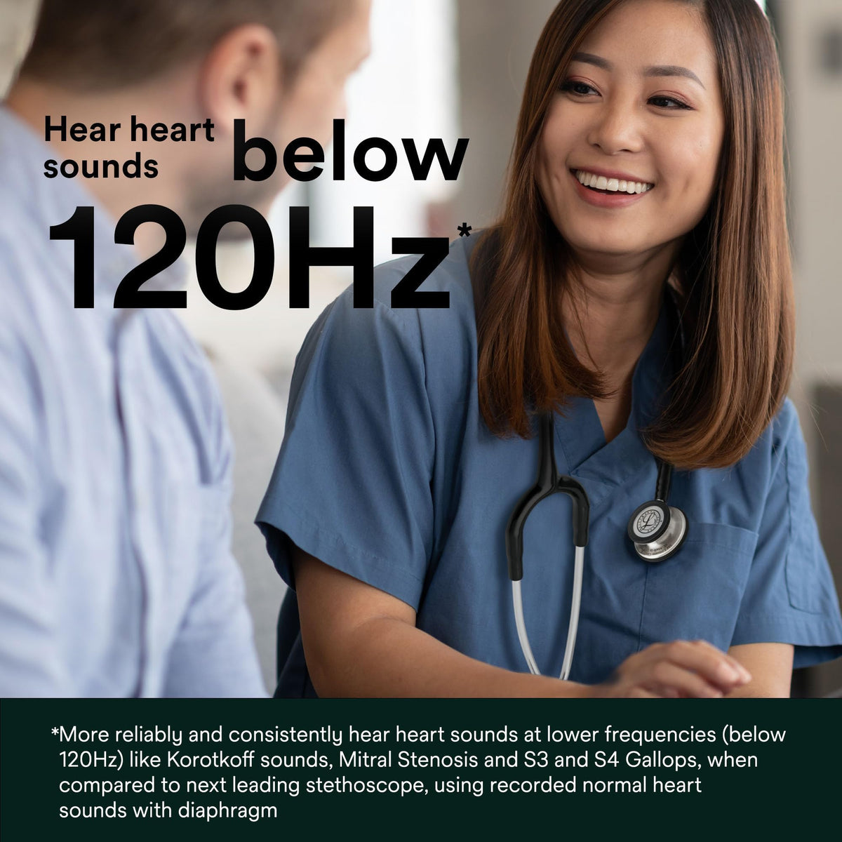 3M Littmann Classic III Monitoring Stethoscope, 5803, More Than 2X as Loud*, Weighs Less**, Stainless Steel Black-Finish Chestpiece, 69 cm (27") Black Tube, Stem and Headset 🍁 All In One Marketplace Canada