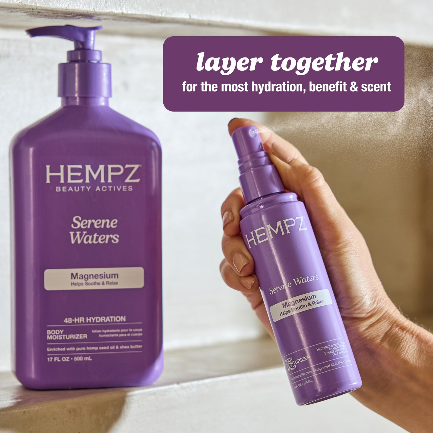 Hempz Magnesium Body Lotion, Serene Waters Moisturizer, Soothing and Hydrating with Arnica, 17 fl.oz. 🍁 All In One Marketplace Canada