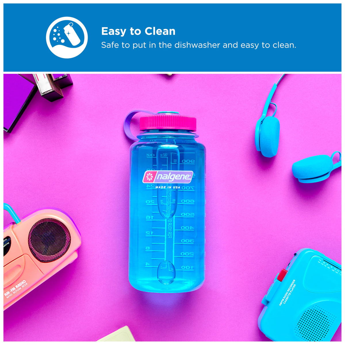 Nalgene Tritan Wide Mouth Surfer with Red Cap, 1 Count 🍁 All In One Marketplace Canada