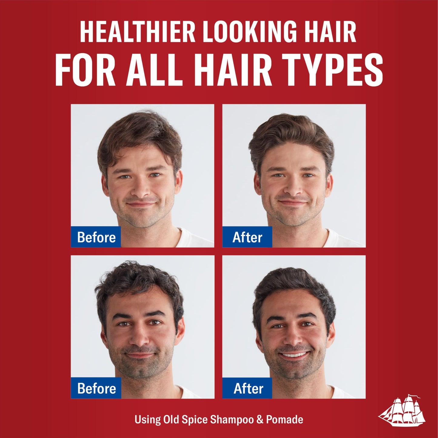 Old Spice Hair Styling Pomade for Men, Medium Hold No Shine, 126 g Total (2 Count of 63 g Each) 🍁 All In One Marketplace Canada
