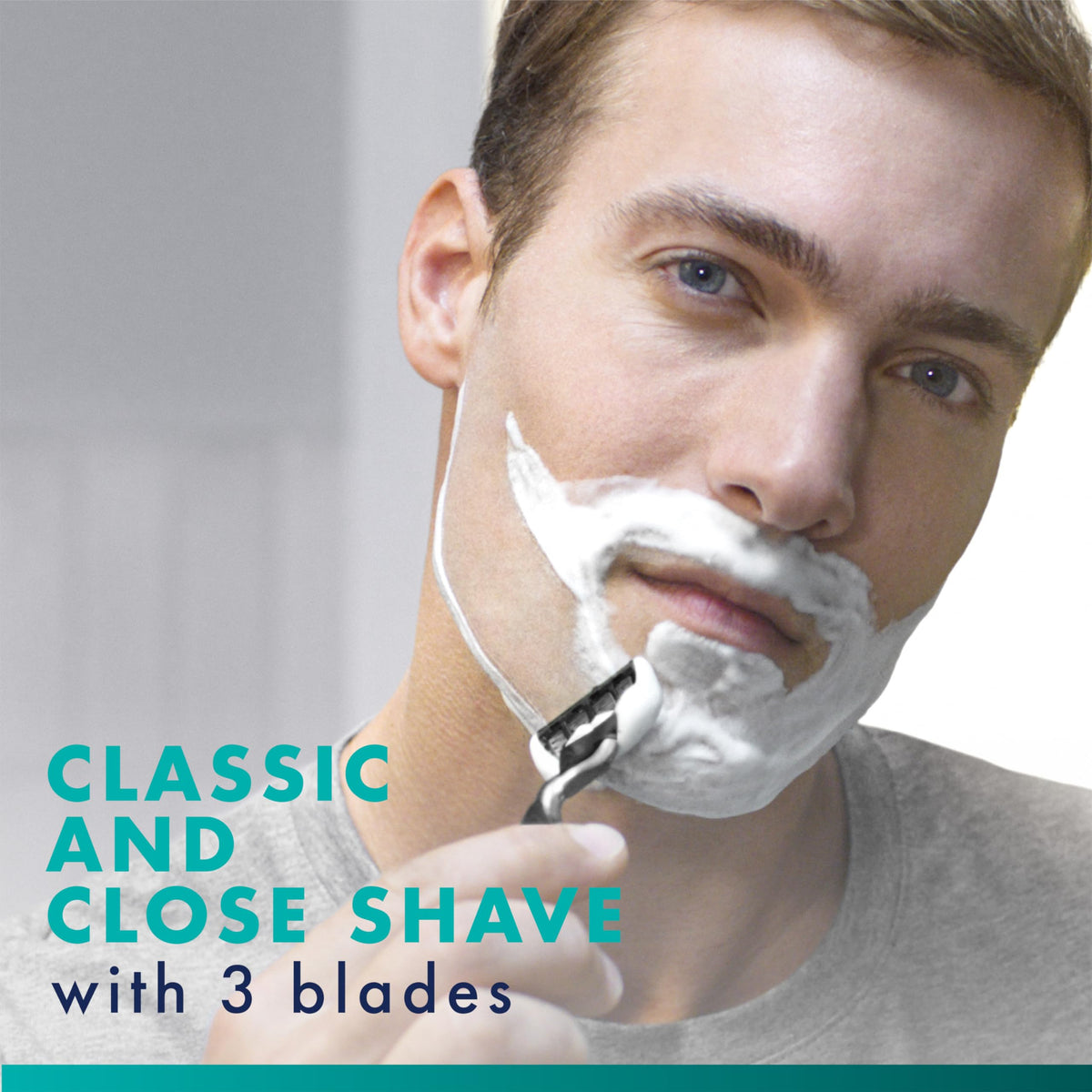 Gillette Men's Razor Blade Refills, 13 Mach3 Cartridges + 2 Mach3 Turbo Cartridges Blue, Total Pack of 15 🍁 All In One Marketplace Canada