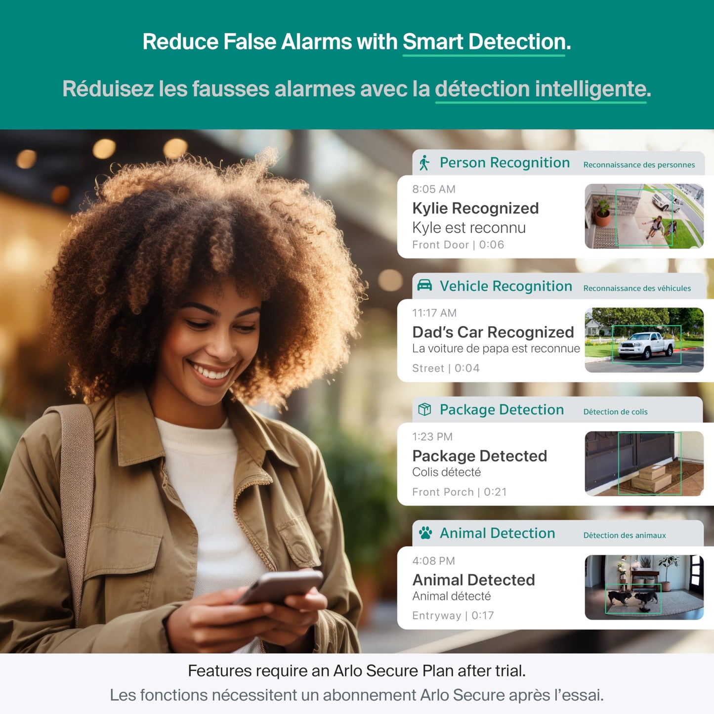Arlo Essential Security Camera 2K (3rd Gen, 2025 Release) - Wireless Outdoor Camera, Battery Power, Person Recognition, Package Detection, Animated Preview, 1-Month Trial of Secure Plan, 2 Cam, White 🍁 All In One Marketplace Canada