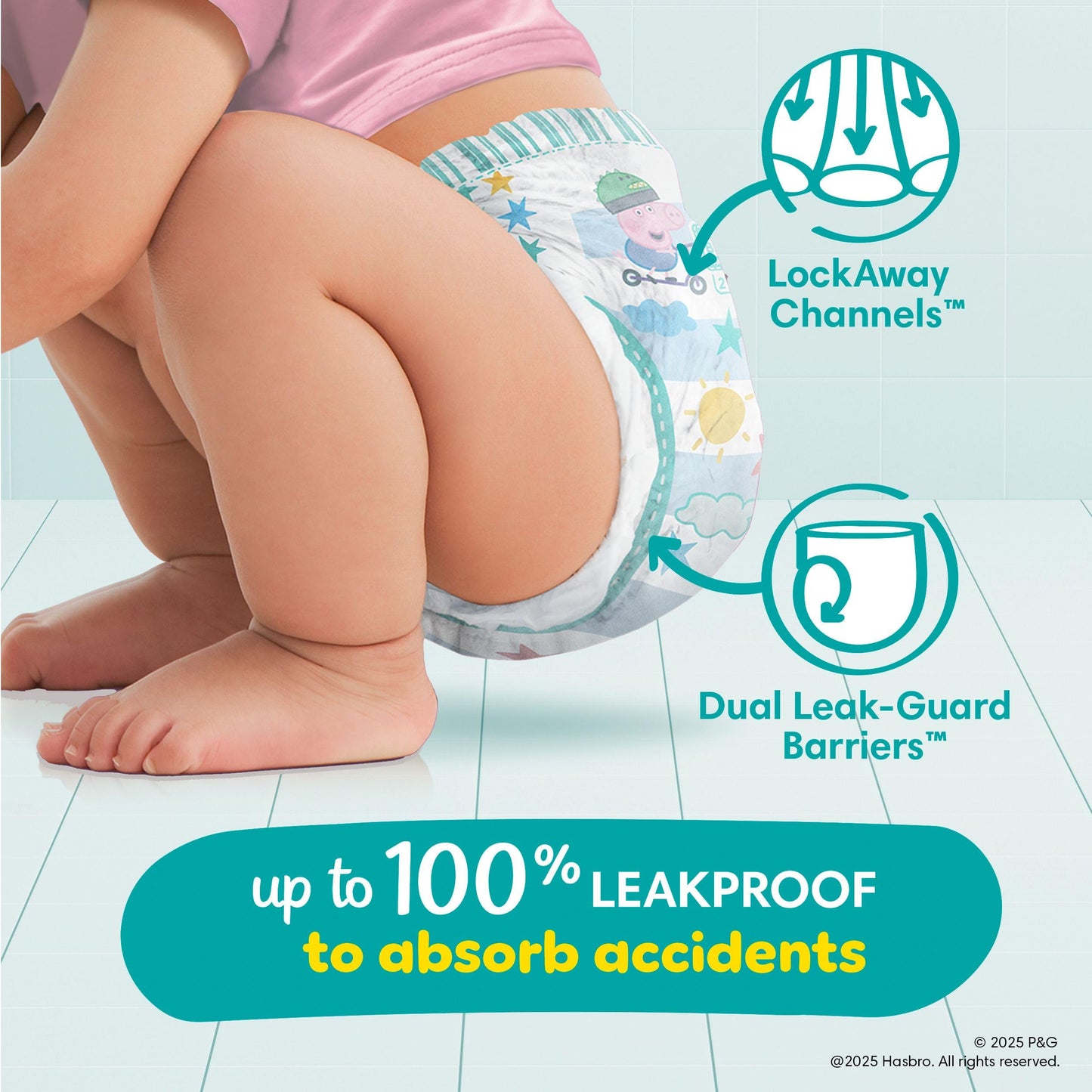 Pampers Easy Ups Training Underwear Peppa Pig Size 6 4T-5T, 1 Pack (Count of 56) 🍁 All In One Marketplace Canada