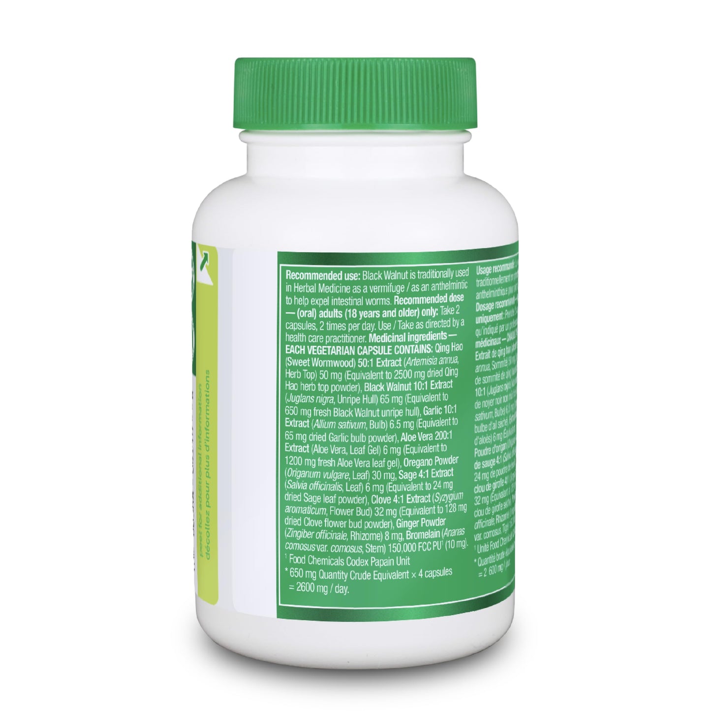 Organika Antiparasitic Capsules with Wormwood & Black Walnut Hull | Herbal Cleanse for Intestinal & Digestive Health | 7-Day Protocol | Traditional Botanical Formula | 56vcaps 🍁 All In One Marketplace Canada