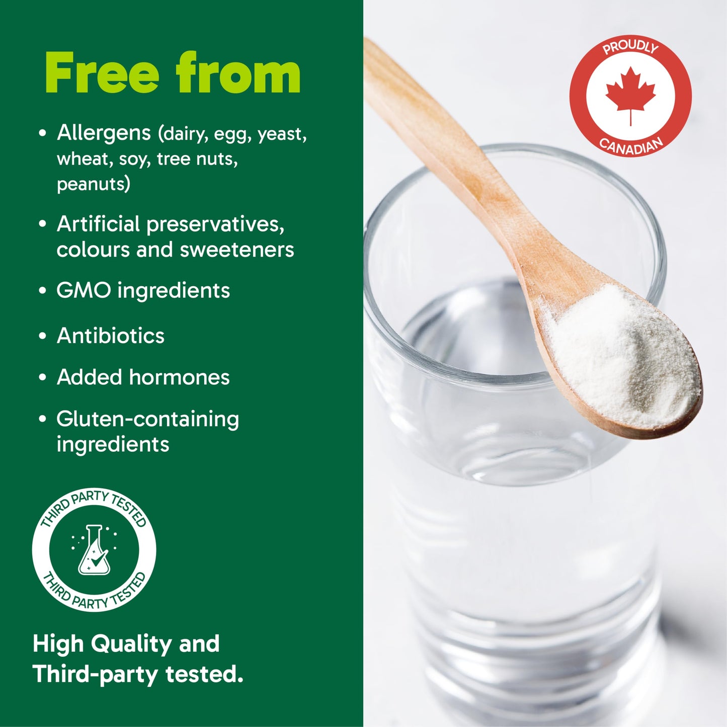 Organika Canadian-Made Enhanced Collagen Bone and Joint Powder - with Glucosamine, MSM, Chondroitin Sulfate, Vitamin D3 and K2 | Helps Restore Bone and Joint Health + Healthier Skin and Hair - 280g 🍁 All In One Marketplace Canada