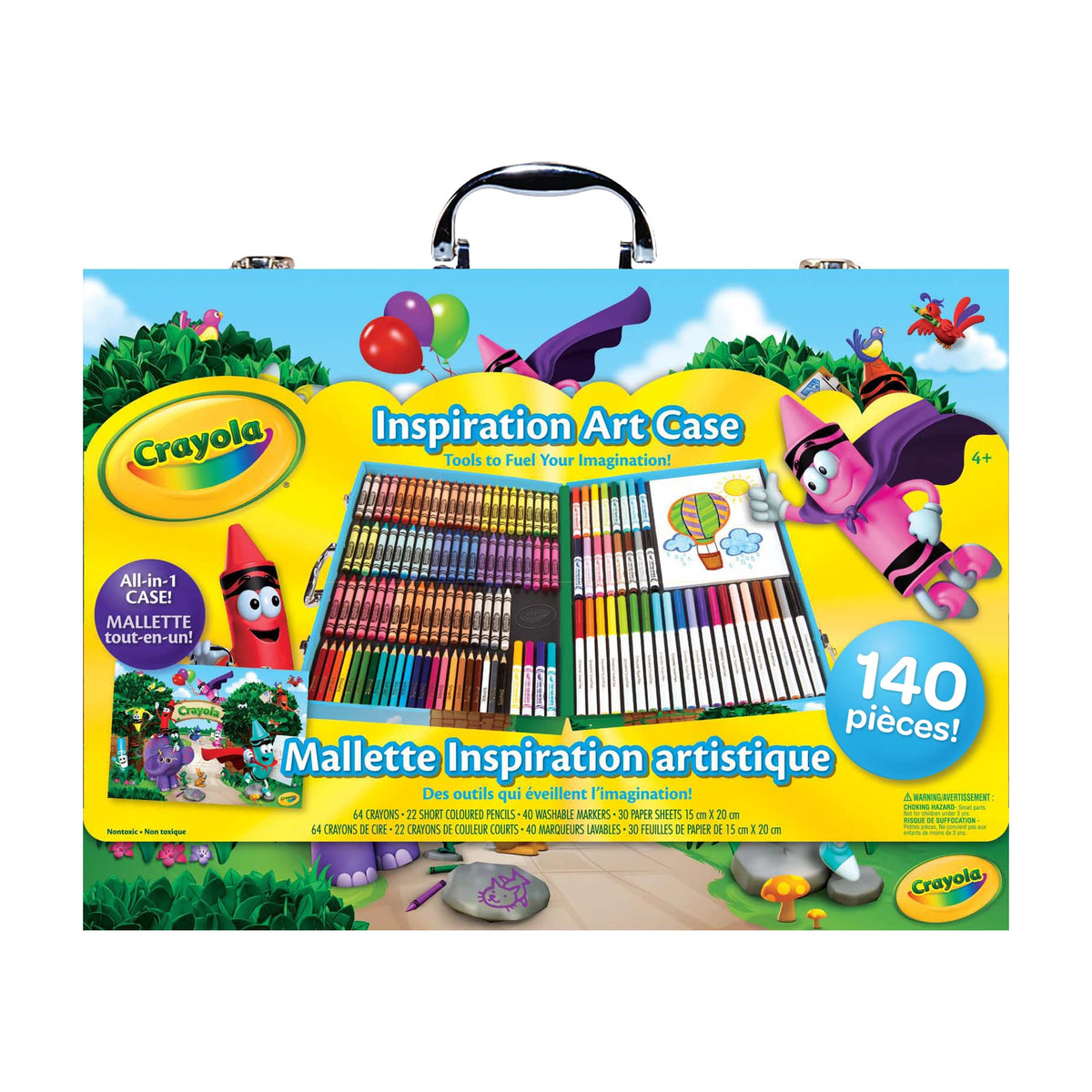 Crayola Inspiration Art Case Colouring Set (140ct) - Art Supplies Set For Kids, Travel Drawing Kit, Gift for Girls & Boys, Ages 4+ 🍁 All In One Marketplace Canada