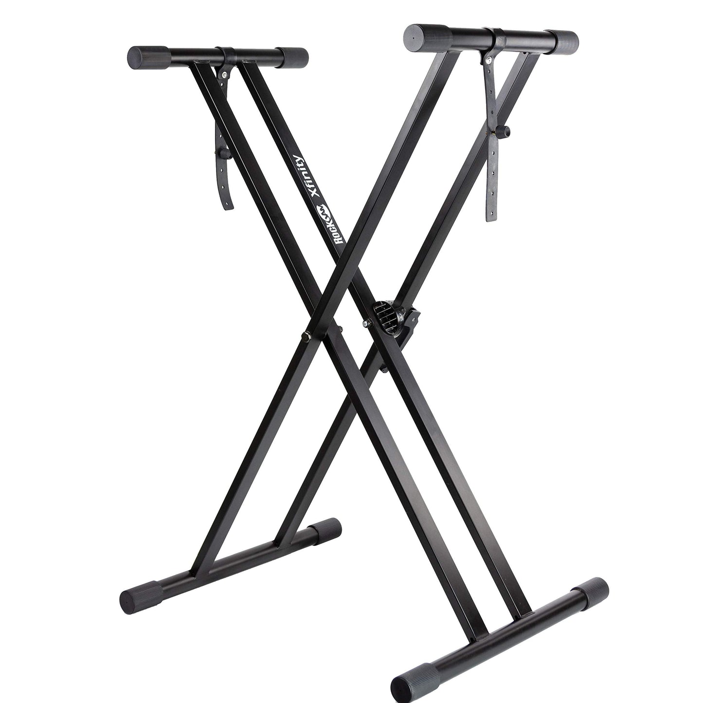 RockJam Xfinity Heavy-Duty, Double-X, Pre-Assembled, Infinitely Adjustable Piano Keyboard Stand with Locking Straps 🍁 All In One Marketplace Canada