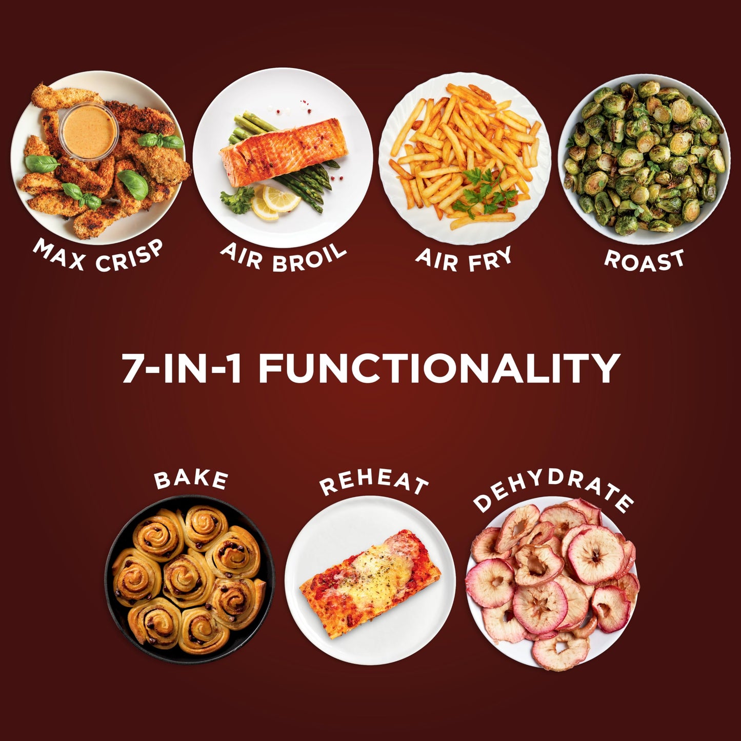 Ninja Air Fryer Pro XL 7-in-1, Max Crisp Tech, 450F for Hotter, Crispy Results, 6.5 QT Capacity, Max Crisp, Broil, Air Fry, Roast, Bake, Reheat, Dehydrate, Space Saving, AF182AMZC (Canadian Version) 🍁 All In One Marketplace Canada