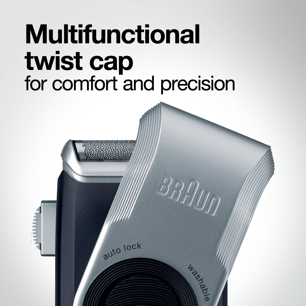 Braun M90 Mobile Shaver for Precision Trimming, Great for Travel, Black/Silver 🍁 All In One Marketplace Canada
