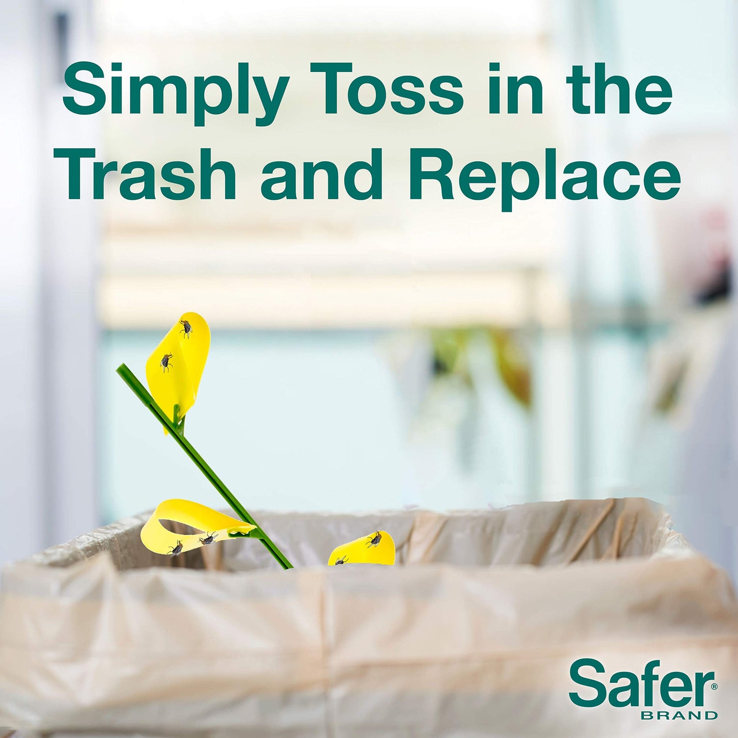 Safer's 07-2122CAN Houseplant Sticky Stake Insect Traps for Indoor Plants - Controls Fungus Gnats, Whiteflies, Midges, Thrips, Fruit Flies, and Black Flies - 12 Traps 🍁 All In One Marketplace Canada