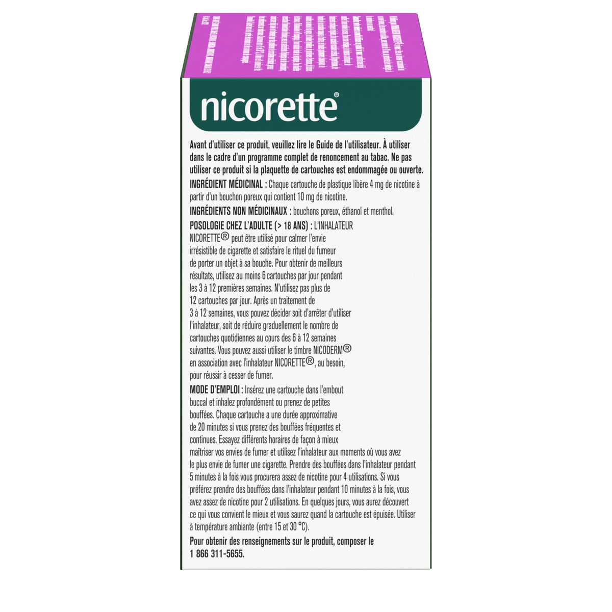 Nicorette 4mg Nicotine Inhaler – Clinically Proven Quit Smoking Aid with Hand-to-Mouth Action, Helps Reduce Cravings & Withdrawal, NRT for Adults Quitting Cigarettes, 42 Cartridges 🍁 All In One Marketplace Canada