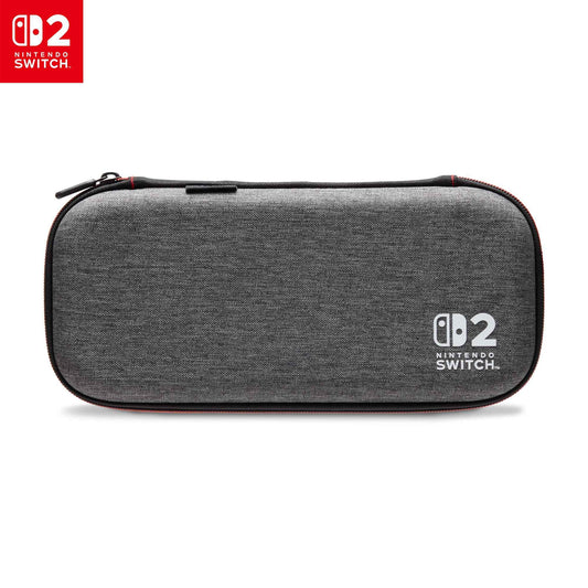 PowerA Slim Case for Nintendo Switch 2 - Dark Heather Grey, Officially Licensed, Protective Case, Holds 10 Game Cards, Padded Screen Protector, Built-in Play Stand 🍁 All In One Marketplace Canada