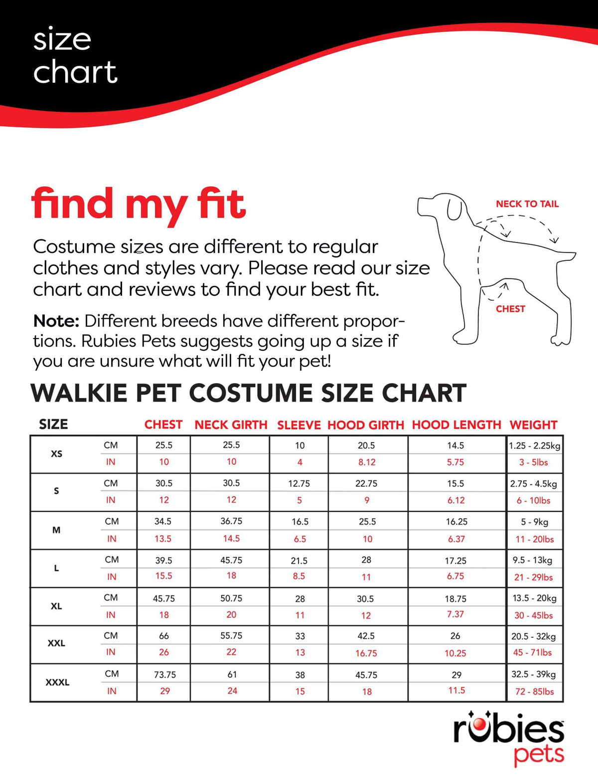 Rubies Rocky Pet Costume for Themed Parties and Halloween, Officially Licensed, As Shown, As Shown, X-Large