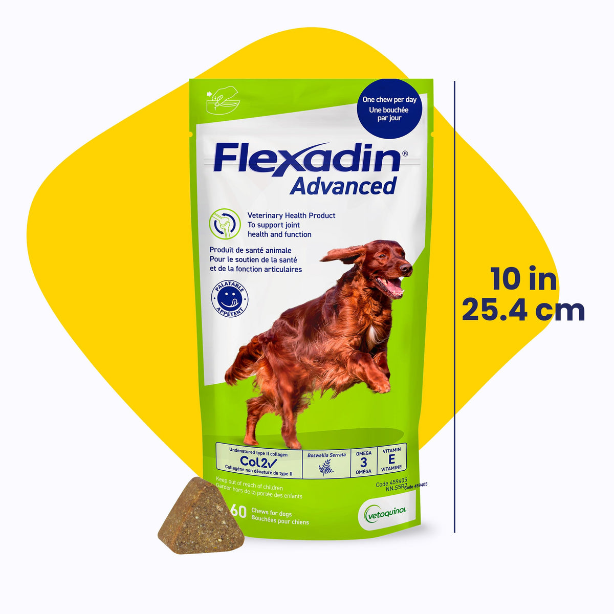 Vetoquinol Flexadin Advanced (with boswellia) – Dog Joint Supplement – One Chew a Day for Dogs - 60 Chews 🍁 All In One Marketplace Canada