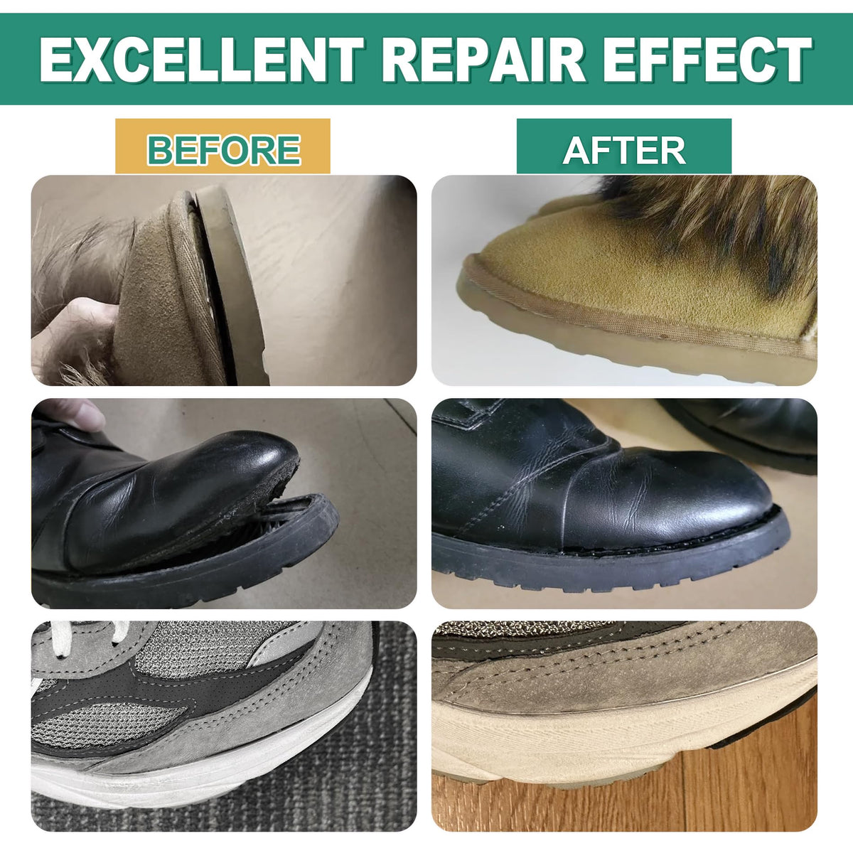 Shoe Glue, Extra Strong Shoe Repair Adhesive - Permanent, Clear, Waterproof Glue for Sneakers, Boots, Heels, Canvas, Soles, Handbags, Leather, Rubber, Vinyl - 20ml x 2 PCS 🍁 All In One Marketplace Canada