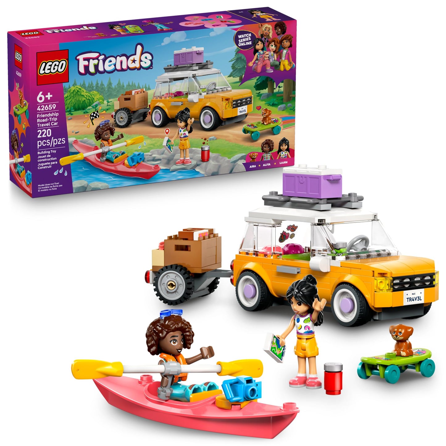 LEGO Friends Friendship Road-Trip Travel Car Toy - Buildable Storytelling Playset with Pretend Play Toys and Puppy Figurine - Fun Birthday Gift Idea for Girls & Boys, Ages 6+ - 42659 🍁 All In One Marketplace Canada