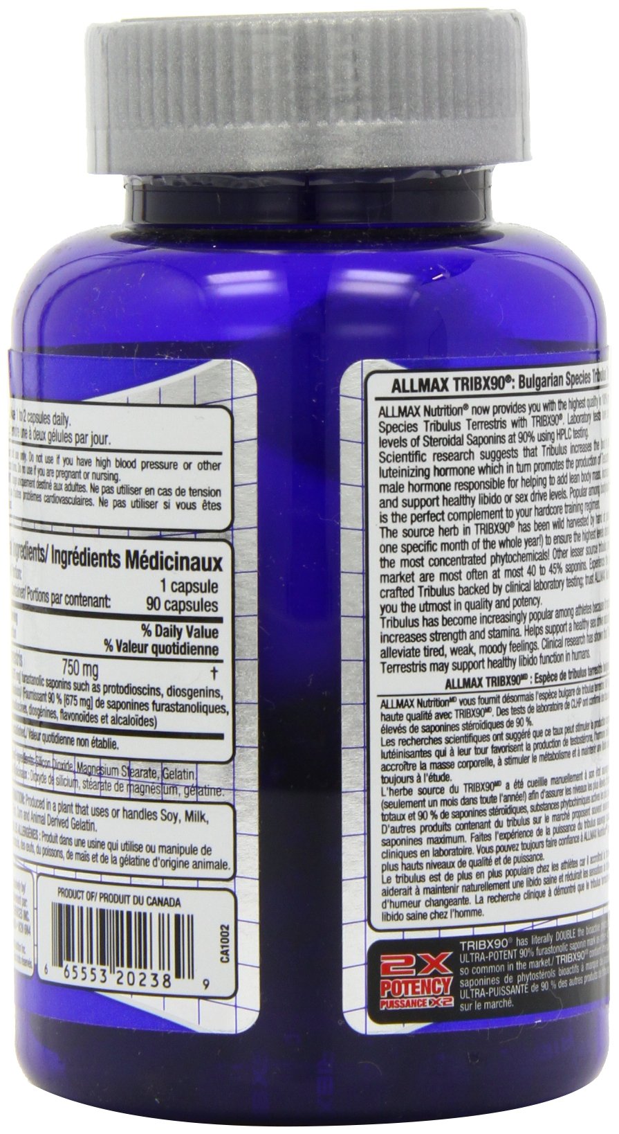 ALLMAX TribX90 Testosterone Booster Capsules, 90 Count 🍁 All In One Marketplace Canada