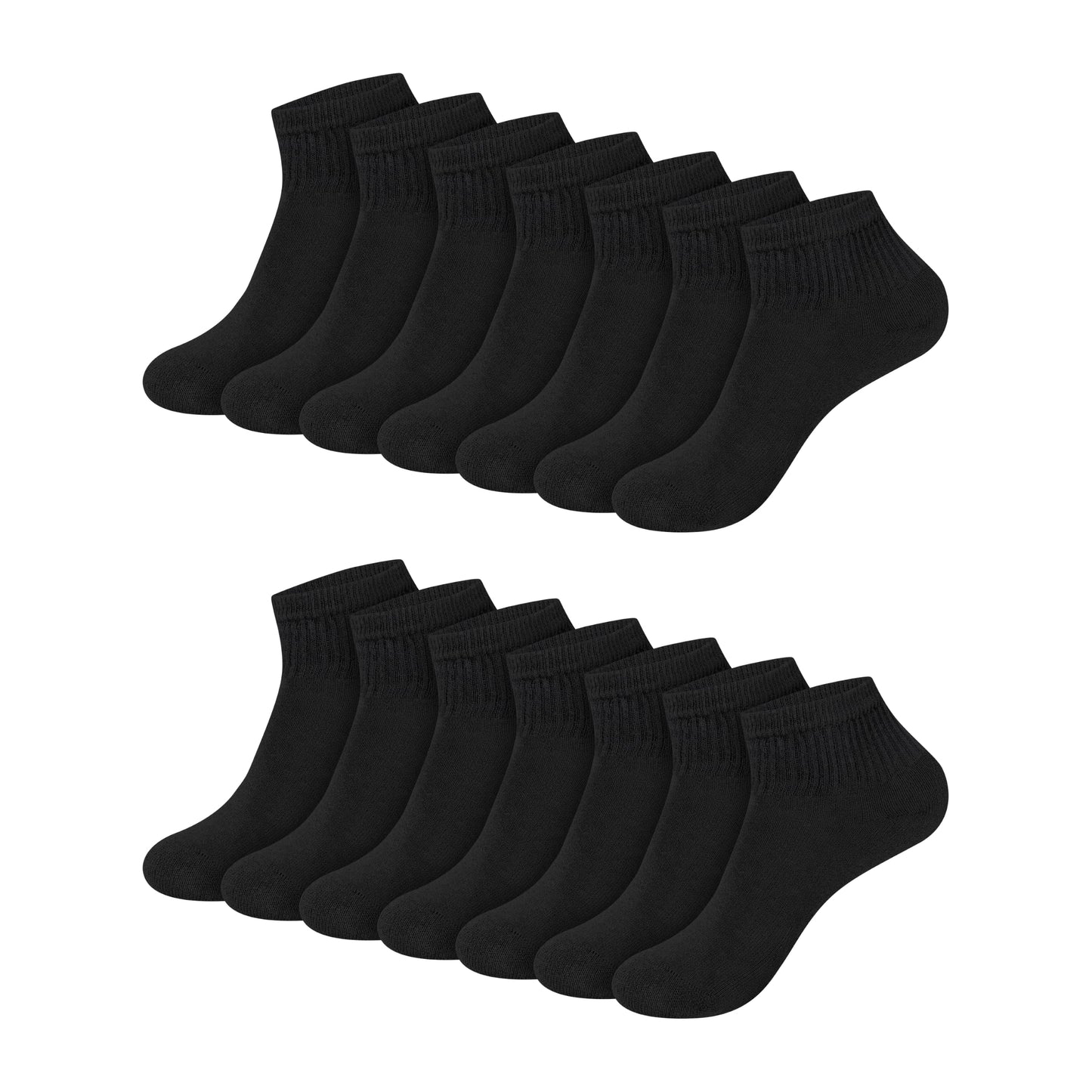 Hanes Womens Value Pack, Ankle Soft Moisture-wicking Socks, Available In 10 And 14-packs, Black - 14 Pack, 5-9 US 🍁 All In One Marketplace Canada