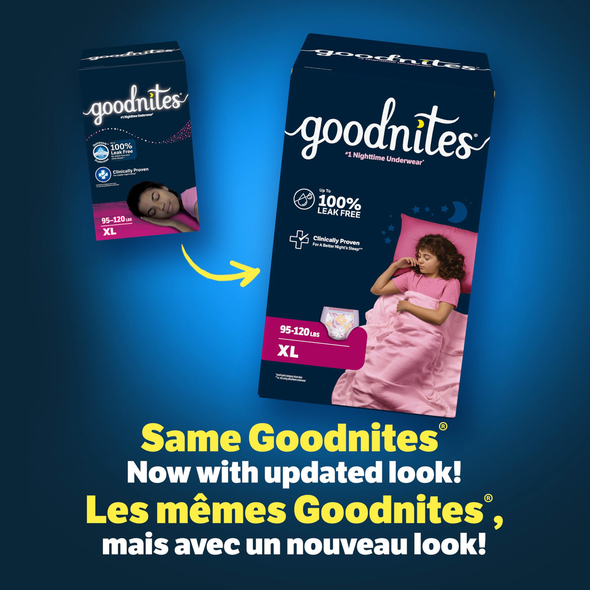 GoodNites Girls' Nighttime Bedwetting Underwear, Extra Large, 28 Ct 🍁 All In One Marketplace Canada